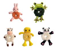 5pcs Bella Animale Peluche Cravatte Per Gli Amanti Della Moda Confortevole Ed Elastici Fasce Per Capelli Copricapo Per Varie Acconciature