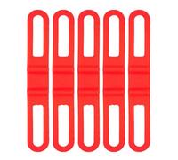 5Pcs Bici Silicone Bende Elastici Cintura Bende Torcia Mount Stand Bici Luce Sostituzione Bende di Fissaggio Silicone Ciclismo Fisso Torcia Stand