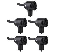 5PCS Bicicletta Pompa Ugello Set Con Grande Scarico Fori E Morbido Silicone