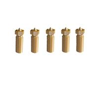 5pcs Blocco della testa 'ugello per toelette in ottone lotto 0. 4mm 0. 5mm 0. Doppi fori da 8 mm Parte di estrusore compatibile con la stampante 3D FLSUN V400(0.6mm)