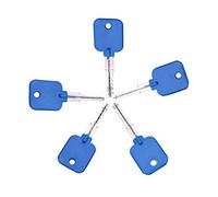 5pcs Blue Cross Key Lock Pick Kit, Master Key per Cross Lock Picking serratura apertura
