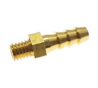 5pcs Brass Pipe Fitting Connector M4 M5 M6 M8 Metric Male Thread To 3mm 4mm 5mm 6mm Hose OD(M6x1 to 4mm)