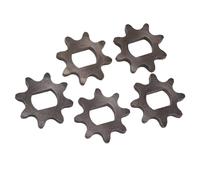 5Pcs Canchetti a catena di ebikes, spessore 5mm/0,20 pollici 8 dente 420 scooter elettrico a pignone elettrico 8t 420 dimensioni interne del pignone 17x12 mm / 0,67 x 0,47 pollici