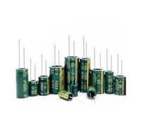 5Pcs Capacitor 100V 200V 250V 400V 450V 500V 2.2UF 4.7UF 6.8UF 8.2UF 15UF 22UF 33UF 47UF 68UF 82UF 100UF 120UF 150UF 330UF 470 AUOQKQUT(250V100UF 16x25)