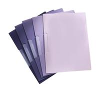 5pcs Carta Maniche Per File Test Cartella Documentazione Con Morsetto Aperto Lato Rotante Per I Titolari Test File