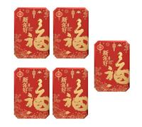 5pcs Carte di benedizione di Capodanno 2025 Anno Del Serpente Biglietti d'auguri scritti a mano Forniture per la celebrazione del festival di primavera