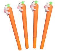 5pcs cartone animato coniglio bianco carota penna a sfera studente penna gel penna da ufficio per ufficio forniture scolastiche regalo di Pasqua