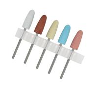 5pcs Chiodi In Silicone Levigatura Teste Pratiche Unghie Drill Bit Unghie Accessori Per Lucidatura Modellatura E Levigatura Unghie