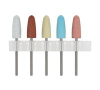 5pcs Chiodi In Silicone Levigatura Teste Pratiche Unghie Trapano Bit Accessori Per Lucidatura Modellatura E Levigatura