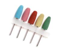 5pcs Chiodi In Silicone Levigatura Teste Pratico Drill Bit Accessori Per Lucidatura Modellatura E Levigare Nail Lucidatura Set