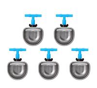 5Pcs Ciotole d'Acqua per Coniglio Acciaio Inossidabile Coniglio Automatico Bevitore Capezzolo Ciotola per Bere Irrigatore Accessorio per Fattoria(Piccola Ciotola)