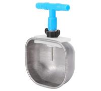 5Pcs Ciotole d'Acqua per Coniglio Acciaio Inossidabile Coniglio Automatico Bevitore Capezzolo Ciotola per Bere Irrigatore Accessorio per Fattoria(Una Grande Scodella)