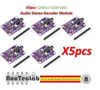5pcs CJMCU-1334 DAC Module UDA1334A I2S DAC Audio Stereo Decoder Module Board