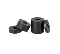 5pcs cuscinetti ammortizzanti in gomma morbida cilindrica cava, diametro interno 8mm, diametro esterno 45mm Guarnizione ammortizzante resistente all'acqua e all'usura