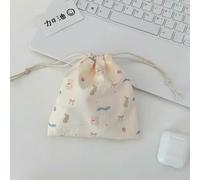 5pcs Cute Cartoon Drawstring Bags Cosmetic Bag Makeup Bag for Women Large Capacity Coin Purse Coin Pouch Portable Toiletry Bag