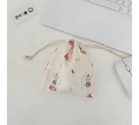 5pcs Cute Cartoon Drawstring Bags Cosmetic Bag Makeup Bag for Women Large Capacity Coin Purse Coin Pouch Portable Toiletry Bag