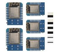 5pcs D1 Mini NodeMcu ESP8266 Modulo Tipo-C USB ESP-12F WLAN WiFi Internet Scheda di Sviluppo Base su ESP8266 ESP-12F Compatibile con Arduino, WeMos D1 Mini