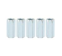5pcs Dadi di accoppiamento parti di fissaggio dadi Hex Long Rod Sleeve Dado in acciaio al carbonio Standoff M12 * 40 elementi di fissaggio filettati(17mm)