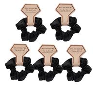 5PCS Damigella d'onore Sposa Scrunchy Bachelorettes Hair Buns Scrunchies Bridal Shower Party Supply Copricapo Regali di nozze