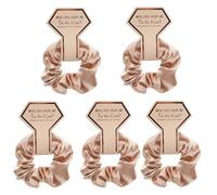 5PCS Damigella d'onore Sposa Scrunchy Bachelorettes Hair Buns Scrunchies Bridal Shower Party Supply Copricapo Regali di nozze