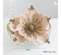 5pcs Decorativo Fiori Velluto Tessuto Artificiale Albero di Natale Ornamento
