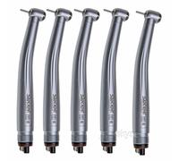 5pcs Dentista Turbina High/Fast Speed Handpiece Push Button 4 Hole SANDENT NEW