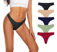 5pcs Donna Tanga Slip Ciclo Mestruale Intimo Mutandine Bikini, Lavabile Riutilizzabile, Mutande Assorbenti, Mutandine Periodico, Slip per Ciclo Mestruale