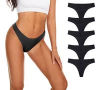 5pcs Donna Tanga Slip Ciclo Mestruale Intimo Mutandine Bikini, Lavabile Riutilizzabile, Mutande Assorbenti, Mutandine Periodico, Slip per Ciclo Mestruale