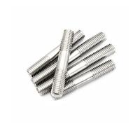 5PCS Doppia Estremità Asta Filettata Metrica M3 4 5 6 8 M16 In Acciaio Inox 304 Prigioniero Senza Testa Bulloni Asta di Vite dente bastone Barra Filettata A Doppia Testa(45mm,M8)