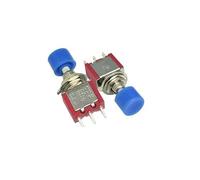 5Pcs DS-612 3Pin C-NO-NC 6mm Momentary Self-reset Blue Push Button Switch ON-(ON) 5A/120V Toggle Switches