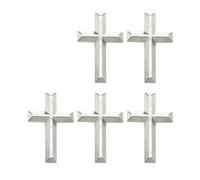 5pcs Elegante Crocifisso Metallo Spilla Religioso Corpetto Pin Lega Distintivo per Cristiani e Accessori Alla Moda Appassionati Spilla Lega, Narrow face, come descritto