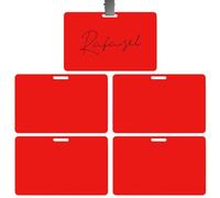 5PCS Erasable Badge Notes, Mini Erasable Whiteboard For ID Badges, Reusable Vertical ID Note Pad, 8 X 5cm White Name Tags For Meeting, School, Classroom, Study Room, Nurses,Doctors,Teachers,Caregivers