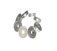 5PCS F/MF/FMR Cuscinetto flangiato in miniatura Diametro interno 2/2,5/3/4/5mm Cuscinetto a sfere flangiato ad alta velocità Cuscinetti industriali(2x6x3mm)