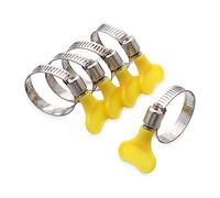 5pcs * Fascetta stringitubo Utile potente Maniglia di tenuta Strumento di riparazione dello scarico Clip for tubi Fascette stringitubo in acciaio inossidabile Bullone a T ( Color : Type1 , Size : 25-3