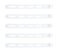 5Pcs Fascette per cavi in silicone riutilizzabili fascette in gomma Organizzatori di cavi Accessori elettronici Organizzatori di cavi elettrici Gestione flessibile dei fili