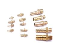 5pcs Fit Hose I/D 10mm Barbed x Metric M12x1.25 Male Brass Splicer Connectors Fittings