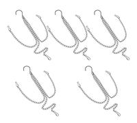 5pcs Flowerpot Hanging Pendant Cains Cains Suspension Pot Flowers Basket Plant