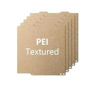 5pcs for Bamboo Lab A1 Series 3D Printing Spring Steel Pei Plate Printing Panel Accurate Efficient 184x184x0.6mm