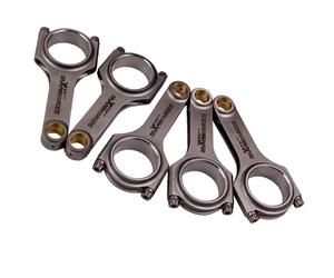 5pcs Forged 4340 EN24 Connecting Rods Bielle for Volvo S60R 2.5L B5254T2 143mm
