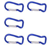 5Pcs Forma di Pesce Molla Clip Outdoor Alluminio Portachiavi Appendi Fibbie Moschettone Portachiavi Borsa Clip Gancio Connettore Pesce Forma di Pesce Moschettone Bottiglia di Acqua Ganci Fibbie