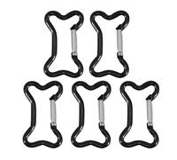 5Pcs Forma Osso Moschettone Clip Portachiavi Moschettone Portachiavi Metallo Molla Snapping Gancio Per Borsa Borsa Hardware Forma Osso Bottiglia di Acqua In Alluminio Fibbia Appeso