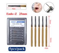 5Pcs Frese dentali carburo tungsteno FG per fresare e rifinire chirurgico Endo-Z