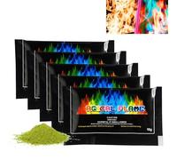 5PCS Fuoco Colore Cambiare Polvere, Ma/gical Fiamme, Ma/gic Ne/on Fiamme Fuoco, Lunga Durata Fuoco Colore Cambiare Polvere, Fuoco Co/nes Cambia Colore Changer, Fuoco Pit Colore Cambiare Fiamme
