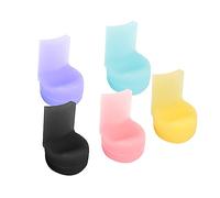 5pcs Gel Di Silice Manico Per Clarinetto Cuscinetto Per Pollice Clarinetto Tubo Nero Colore Rotondo Manico Lungo Pollice Pad Accessori per effetti per chitarra