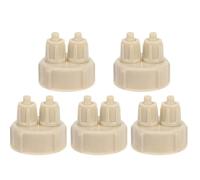 5Pcs Generatore Acquario Tappo di Bottiglia Valvola Diffusore D'aria In Plastica Con Due Fori Per Il Sistema Di Crescita Delle Piante Reattore Fai Da Te