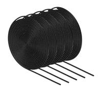 5Pcs Guaina Antincendio in Treccia, 16.4Ft-1.5mm ID Nero, per Alta Temp Silicone