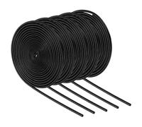 5Pcs Guaina Antincendio Intrecciata, 9.8Ft-2mm ID Nero, per Alta Temp Silicone