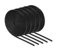 5Pcs Guaina Antincendio per Cavi, 16.4Ft-3mm ID Nero, Silicone Alta Temp