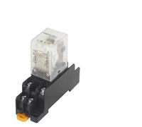 5PCS HH62P Coil Power Relay LY2NJ DPDT 8Pin Miniature Relay with Socket Base DC12V DC24V AC110V AC220V 10A JQX-13F Series(AC (5Pcs),110V with Base)