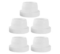 5Pcs High Elasticity Rubber Pool Ladder End Caps White Pool Step Protection